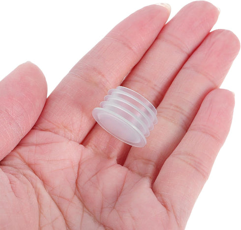 100pcs 16mm jojofuny Reusable Plastic Bottle Caps with No-hole Dust-proof Inner Plugs, Screw-on Seal Lids for Milk