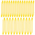SOLUSTRE 50Pcs Plastic Micro Scoops Laboratory Mini Scoops Measuring Spoons Long Handle Experiment Sampling Lab Capsule Spatula for Cosmetic Powder, Random Color
