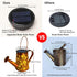 VOOKRY Solar Lights Outdoor Decoration, Large Retro Hanging Metal Solar Watering Can Lights Waterproof Sunflower Garden