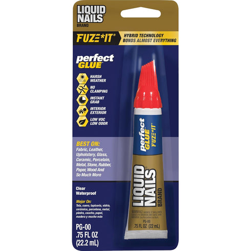 Liquid Nails Perfect Glue .75 oz. Clear Adhesive for Interior and Exterior