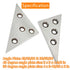 Solid Angle Plate Set, 2 Pcs Triangle Angle Block for Precision Machinist Measurement