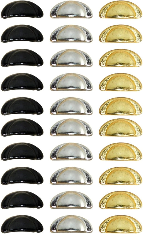 Yardwe 30 Pcs Wood Knobs for Cabinets and Crafts Miniature 1 12