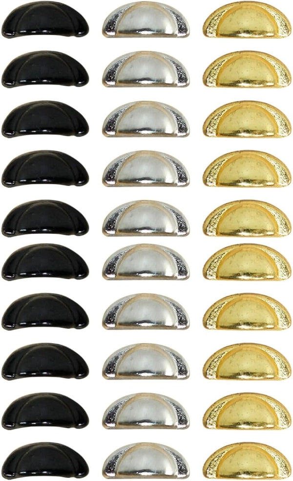 Yardwe 30 Pcs Wood Knobs for Cabinets and Crafts Miniature 1 12