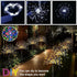 XIHAMA Solar Garden Lights 2 Pack, 150 LED Fireworks Garden Lights with 8 Lighting Modes, Waterproof Outdoor Lamp