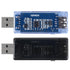 2pcs 8 in 1 USB Tester 10V 3A Voltage Current Tester Voltmeter Capacity Current Meter Digital Multimeter Current Tester Voltage Detector(Black+Blue)