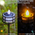 TWINKVILLA 12Pack Solar Tea Lights Outdoor Waterproof, Small Solar Lights with Rechargeable Dusk to Dawn Sensor