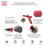 AFA Tooling - Deburring Tool & 2 Countersink Hand Reamers with 10 Blades for Metal, Resin, PVC Pipes, Copper, Plastic