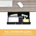 Gome Under Desk Pull-Out Drawer, Storage Organizer for Office Mounted, Easy Slide-Out Pencil Drawer for Sit-Stand