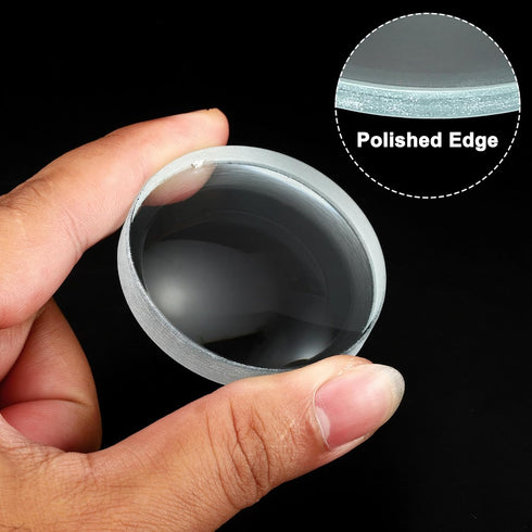 PATIKIL 3 Pack 4" (100mm) Focal Length Double Concave Lens, 50mm Diameter for Physics Experiment, Clear