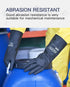 PACIFIC PPE Heavy Duty Chemical Resistant Gloves, Industrial Rubber Gloves, Large, 12.6", Resist Acid, Alkali, and Oil