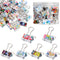 Juvale 40-Pack Small Cute Binder Clips - 1.5 x 0.75 in Multicolor Floral Design, Durable Iron Clips for Document