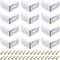 uxcell 12 Pcs 90 Degree Plastic Corner Braces, 28x17.5x28mm Shelf Right Angle