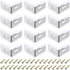 uxcell 12 Pcs 90 Degree Plastic Corner Braces, 28x17.5x28mm Shelf Right Angle