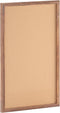 Flash Furniture Rustic Wall Mount Cork Board 24" x 36" for Home Office School with Wood Push Pins