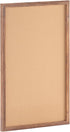 Flash Furniture Rustic Wall Mount Cork Board 24" x 36" for Home Office School with Wood Push Pins