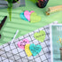 Marspark 9 Pack Heart Shaped Sticky Notes, 3 x 3 Inches Colorful Memo for Home Office School Supplies