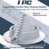 1 Pack Flexible Roofing Pipe Flashing Boot, Round Base EPDM Roof Vent Boot for OD Pipe Size 3/4" - 2-3/4"