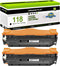 greencycle 2 Pack CRG118 Black Compatible Toner Cartridge for Canon 118 for MF8580Cdw MF8380Cdw