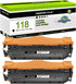 greencycle 2 Pack CRG118 Black Compatible Toner Cartridge for Canon 118 for MF8580Cdw MF8380Cdw