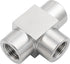Metalwork 316 Stainless Steel Pipe Fitting Tee, 3/8" NPT Female x 3/8" NPT Female x 3/8" NPT Female, 1 Pc