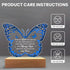 SANDJEST Memorial Butterfly Night Light - Sympathy Gifts for Loss of Loved One - Those We Love Don't Go Away Acrylic