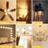 BRIMAX 10 Pack G16.5 Light Bulbs, Dimmable 4W E12 LED, 2700K Warm White, Flicker Free for Ceiling Fans