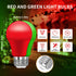 Bulbs, 4 Pack, Bulbs, A19 Bulb, Bulb, 60W 9W E26 Red and Green Light Christmas Light LED Red Light Green Light