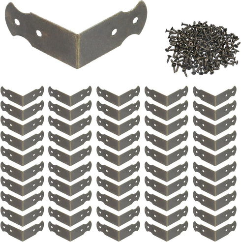 Geesatis 1.6" X 0.7" Right Angle Decorative Corner Protector Box Edge Cover