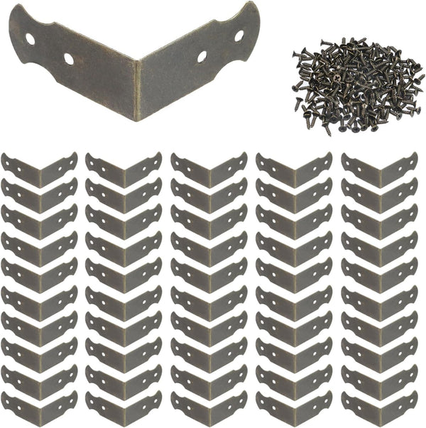 Geesatis 1.6" X 0.7" Right Angle Decorative Corner Protector Box Edge Cover
