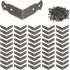 Geesatis 1.6" X 0.7" Right Angle Decorative Corner Protector Box Edge Cover