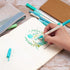 WRITECH Journaling Kit, 9 Count Gel Ink Pens, Retractable Highlighters, Dual Tip Brush Pens, Pen Bag