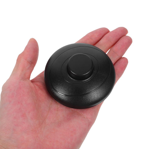2pcs Zerodeko Floor Lamp Foot Pedal Switch, Black Inline Push Button On/Control, LED Light Inline Footswitch for Lamp