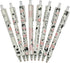 Maydahui 12PCS Cute Milk Cow Gel Pen - Cartoon Animal Pens - Black Ink for Office School Supply