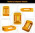 2 Pack USB Charger Adapter for Dewalt 20V Battery with USB & Type-C Fast Charging Interface (Adapter Only)