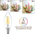 12 Volt LED Candelabra Bulbs E12, 40 Watt Replacement Soft White 3000K, Low Voltage 12V 24V, 3 Pack