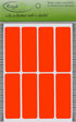 Royal Green Rectangular Stickers - Color Coded Writable Labels for Organizing, 120-Pack (Neon Red)
