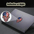 6pcs Reflective American Flag Hard Hat Stickers, Red Ops Decals for Tactical Gear, USA Skull Flags Toolbox Labels