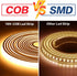 pcningled 110V IP67 3000K 2 6.56ft) COB LED Strip Outdoor LED Strip Lights Waterproof Warm White, Meters Flexible Strip