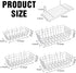 8 Pieces Pegboard Baskets, Pegboard Bins, Wire Peg Board Shelf Wall Organizer for Tools, Garage Storage (Plating Color)