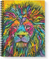 Softcover Lion Good Dean Russo Spiral Notebook/Journal, 8.5" x 11", 120 Wide Ruled Pages, Durable Gloss Laminated