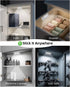 6 Pack Closet Closets Door Open Sensor Cabinet Lights, Cordless LED Cabinet Light, Battery Operated Cupboard Drawer