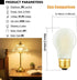 DONDDA E26 Bulb A15 2W 25 Bulb Dimmable AC120V 2700K E26 Bulb 25 200lm 6Pack Frosted Edison led Equal watt Light Warm