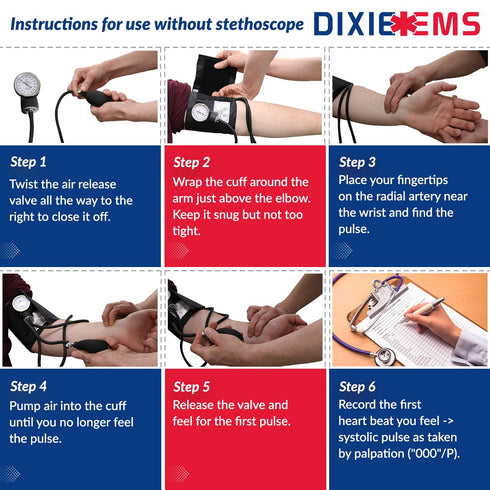 Deluxe Royal Blue Blood Pressure and Stethoscope Kit for Medical Professionals