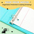 Yoobi 1 Inch Binder Set, 3-Ring Binders with 2 Pockets, Holds up to 220 Sheets, 4 Pack, Palm Leaves