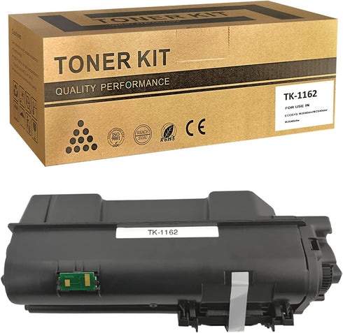 VICTORSTAR Compatible Toner Cartridge TK1162 Black for Kyocera ECOSYS P2040dn P2040dw Printers