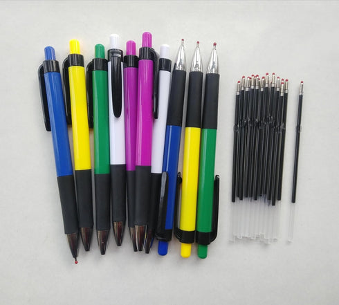 Twokiln Refills,0.7mm 10 20 Set(Blue Ballpoint Pens & Pen Ballpoint Pen Refills, Blue Ink, Pens