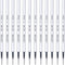 Black Gel Pens Refills, 12 Pack Retractable Gel Ink Pen Refills, Fine Point 0.5mm Tip for Smooth Writing, Quick Dry for