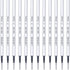 Black Gel Pens Refills, 12 Pack Retractable Gel Ink Pen Refills, Fine Point 0.5mm Tip for Smooth Writing, Quick Dry for