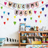 Mixweer 61 Pcs Welcome Back Banner, Boho Bulletin Board Set for Classroom Borders and First Day of School Decor