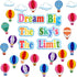 TaoBary 84 Pcs 3D Hot Air Balloon Honeycomb Bulletin Board Set with Caterpillars, Apple, Popcorn Cutouts for School